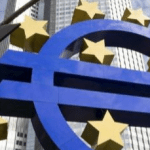 Estatua del Banco Central Europeo